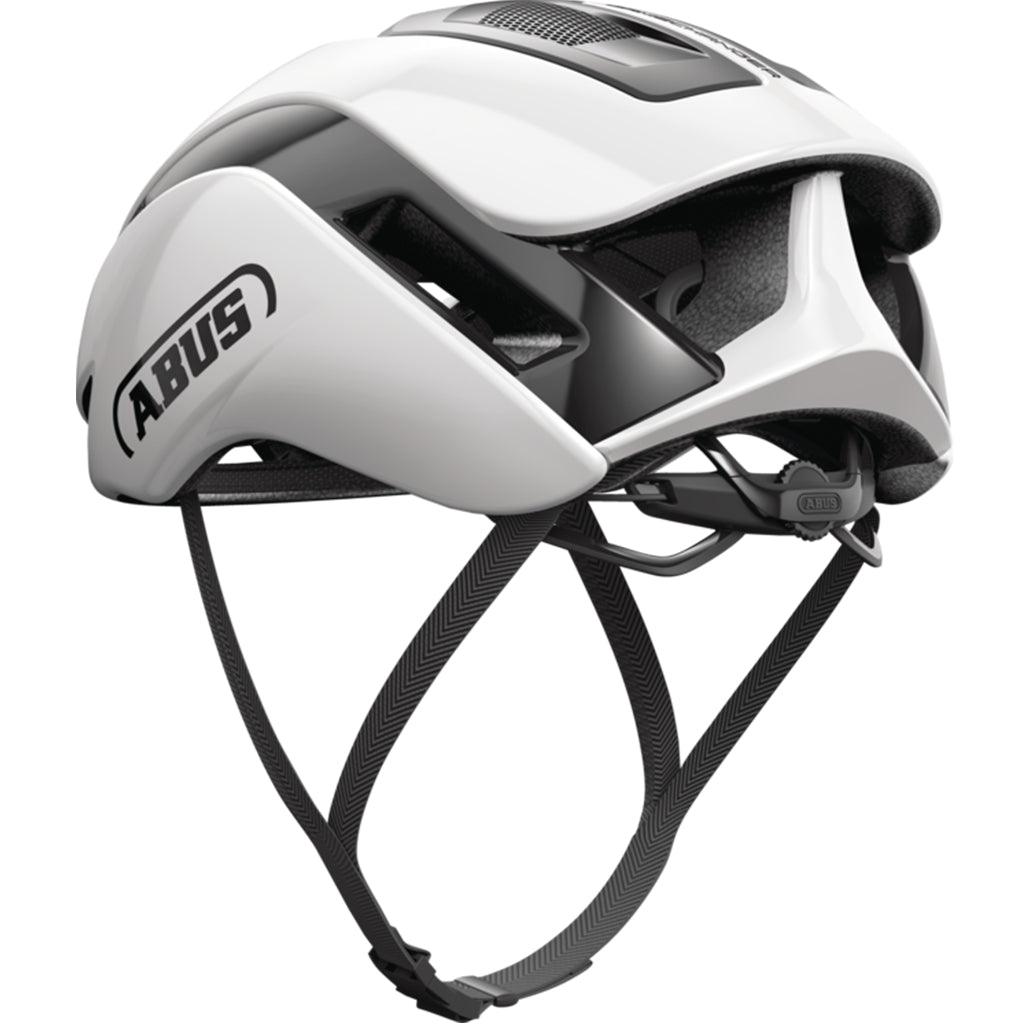 Abus Gamechanger 2.0 Aero Road Cycling Helmet (Shiny White) | Cycling Gears Hub