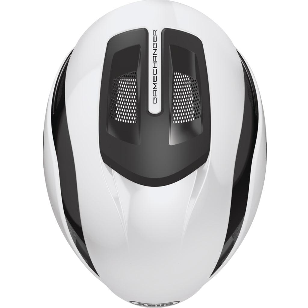 Abus Gamechanger 2.0 Aero Road Cycling Helmet (Shiny White) | Cycling Gears Hub