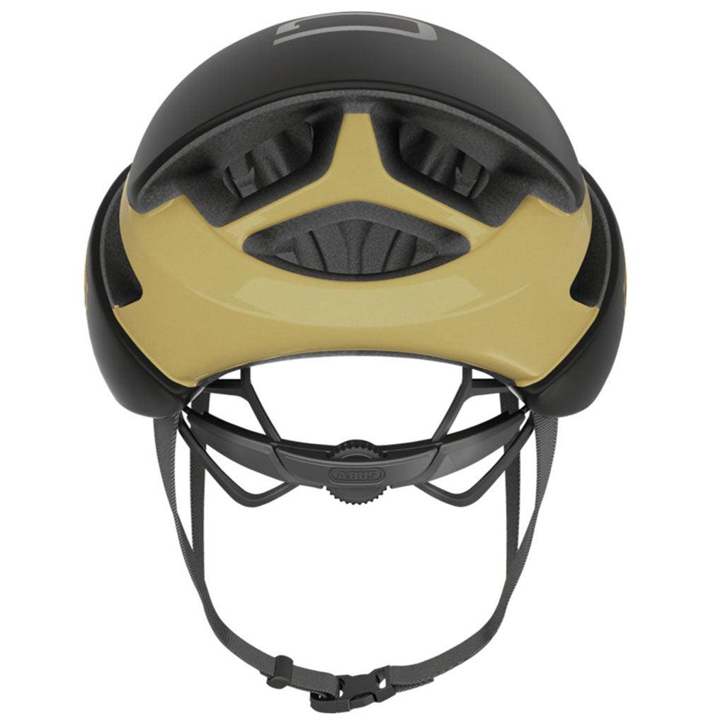 Abus Gamechanger Road Cycling Helmet (Black/Gold) | Cycling Gears Hub
