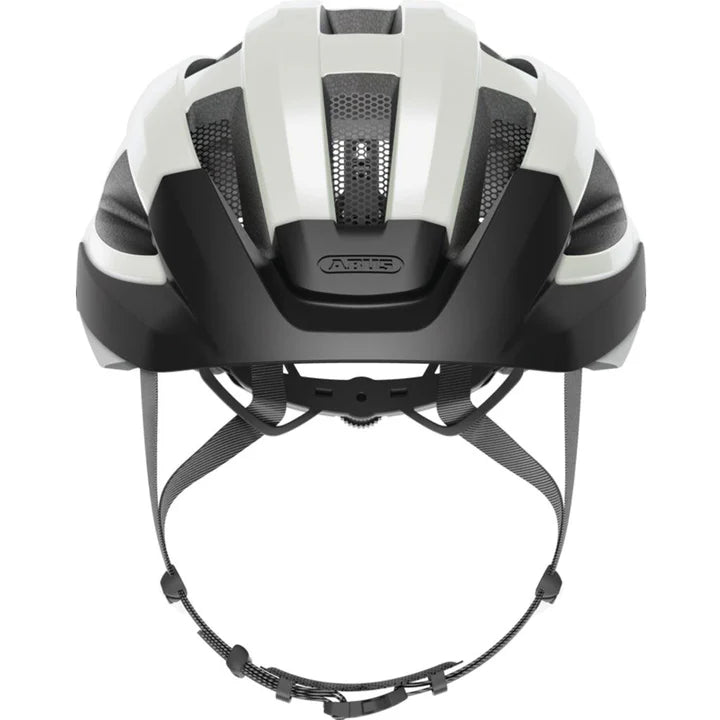 ABUS Macator Helmet – Pearl White | Lightweight Road Cycling Helmet
