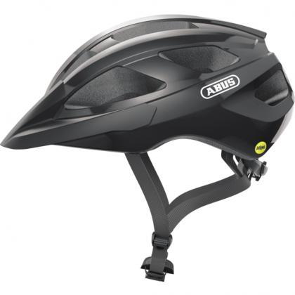 ABUS Macator MIPS Helmet – Shiny Black | Lightweight Road Cycling Helmet with MIPS Protection