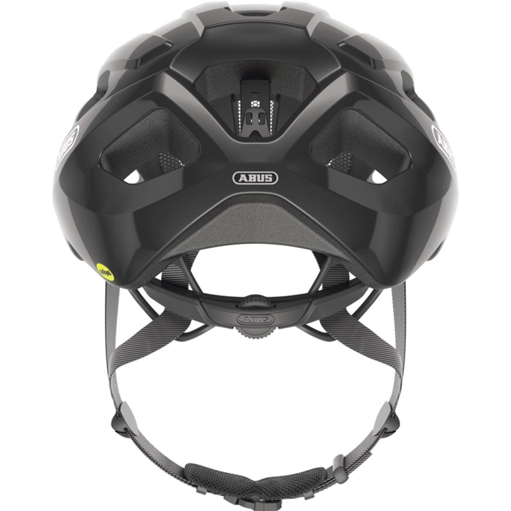 Abus Macator MIPS Road Cycling Helmet (Shiny Black) | Cycling Gears Hub