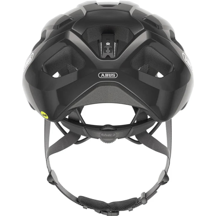 ABUS Macator MIPS Helmet – Shiny Black | Lightweight Road Cycling Helmet with MIPS Protection
