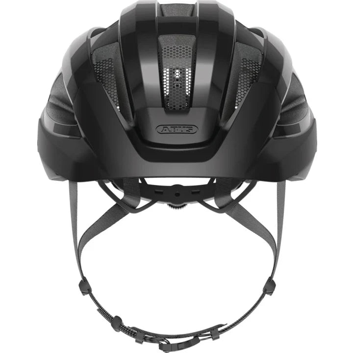 ABUS Macator MIPS Helmet – Shiny Black | Lightweight Road Cycling Helmet with MIPS Protection