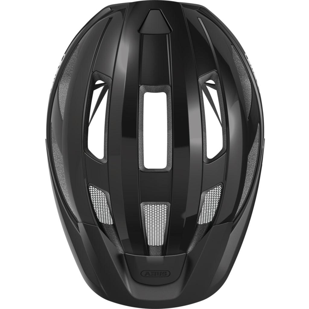Abus Macator MIPS Road Cycling Helmet (Shiny Black) | Cycling Gears Hub