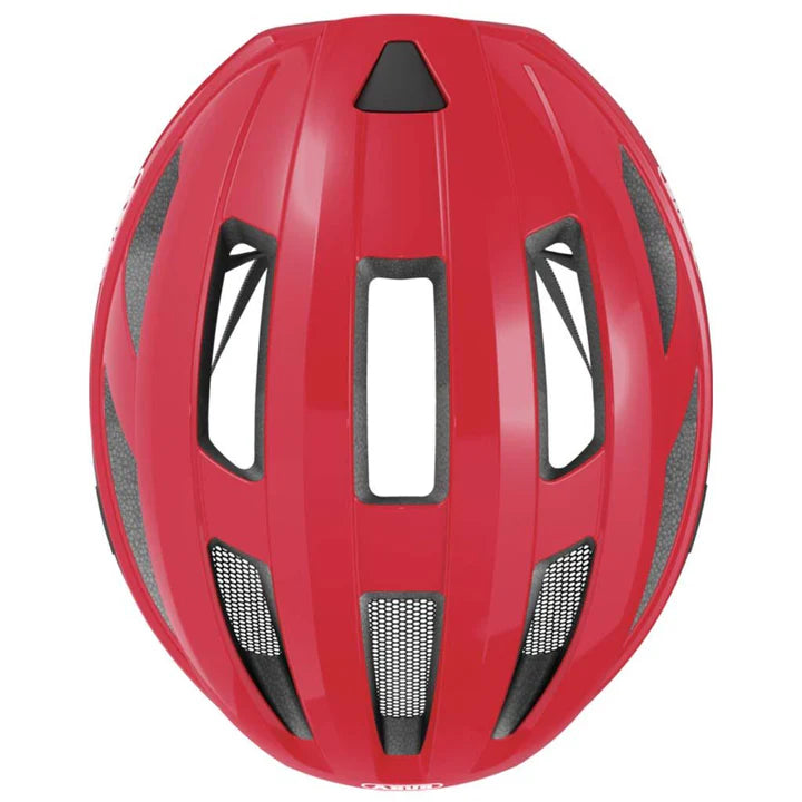 ABUS Macator Helmet – Blaze Red | Lightweight Road Cycling Helmet