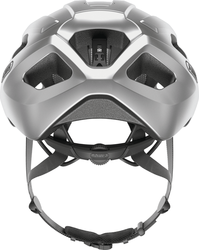 Abus Macator Road Cycling Helmet (Gleam Silver) | Cycling Gears Hub