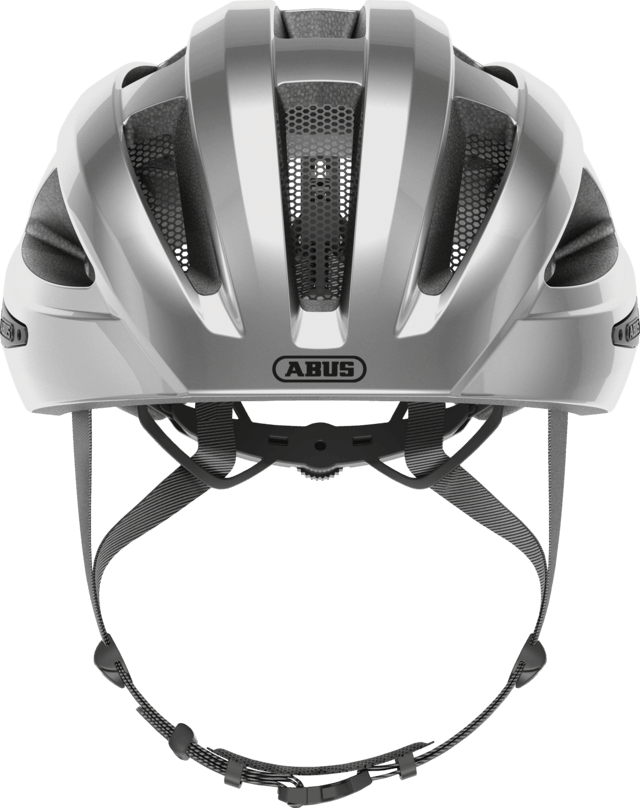 Abus Macator Road Cycling Helmet (Gleam Silver) | Cycling Gears Hub