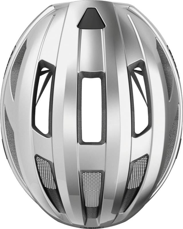 Abus Macator Road Cycling Helmet (Gleam Silver) | Cycling Gears Hub