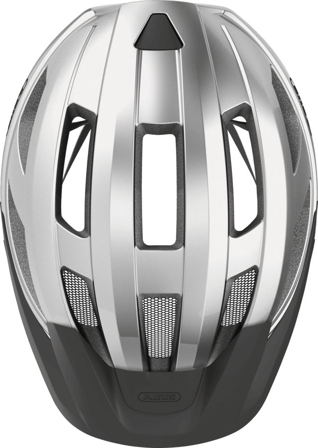 Abus Macator Road Cycling Helmet (Gleam Silver) | Cycling Gears Hub