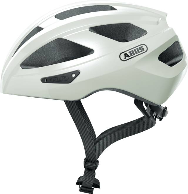 Abus Macator Road Cycling Helmet (Pearl White) | Cycling Gears Hub