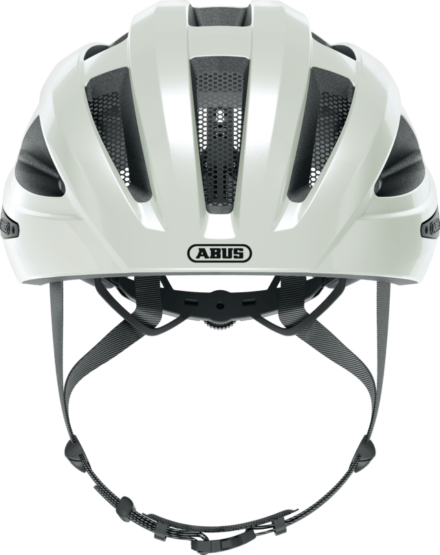 Abus Macator Road Cycling Helmet (Pearl White) | Cycling Gears Hub