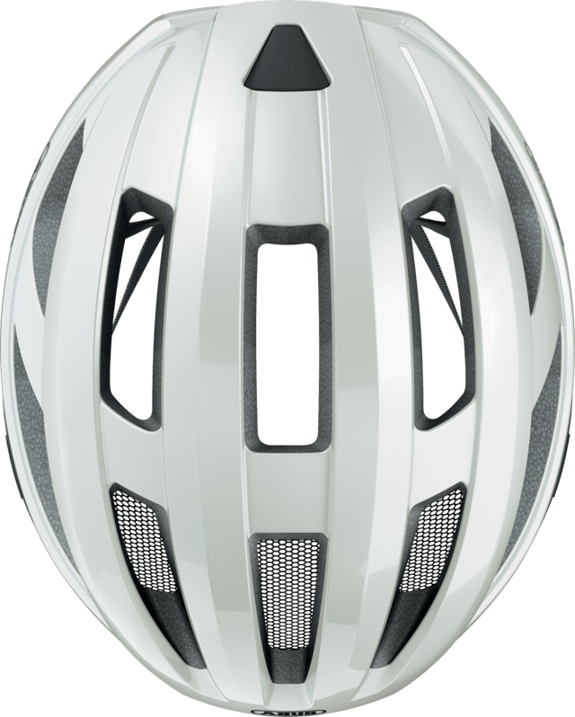 Abus Macator Road Cycling Helmet (Pearl White) | Cycling Gears Hub