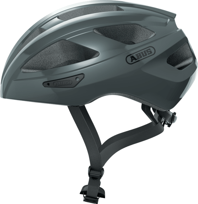 Abus Macator Road Cycling Helmet (Race Gray) | Cycling Gears Hub