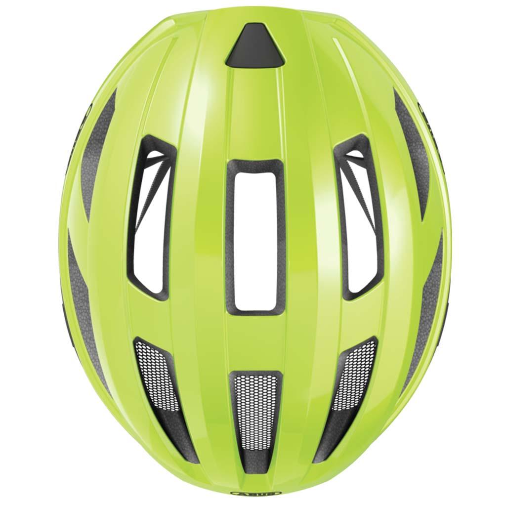 Abus Macator Road Cycling Helmet (Signal Yellow) | Cycling Gears Hub