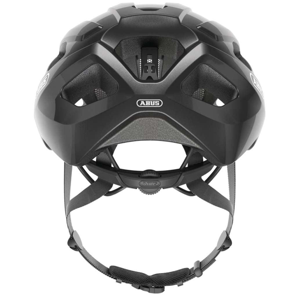 Abus Macator Road Cycling Helmet (Titan Shiny) | Cycling Gears Hub