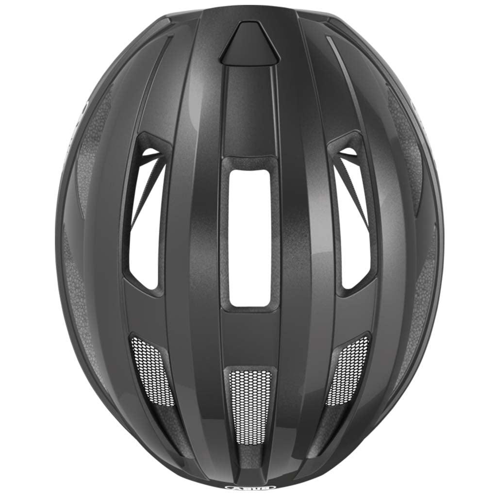 Abus Macator Road Cycling Helmet (Titan Shiny) | Cycling Gears Hub