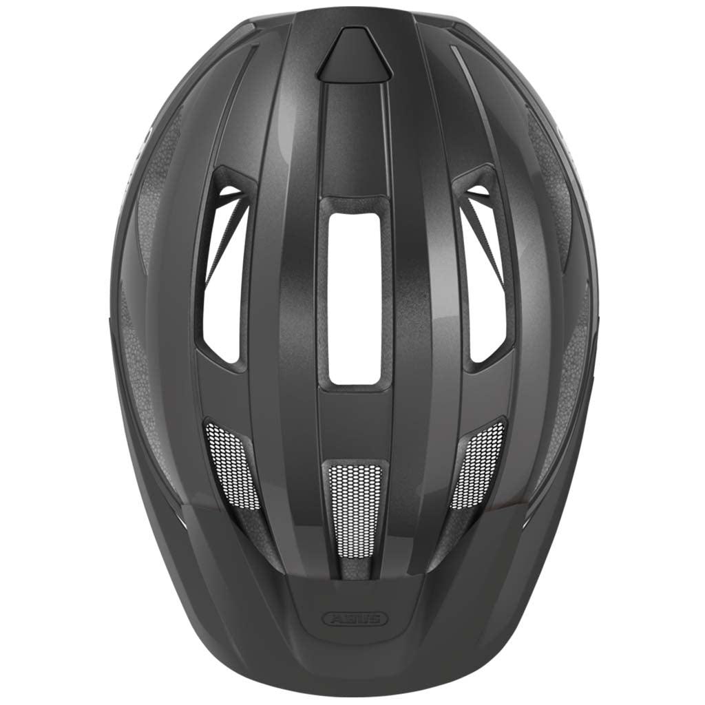 Abus Macator Road Cycling Helmet (Titan Shiny) | Cycling Gears Hub