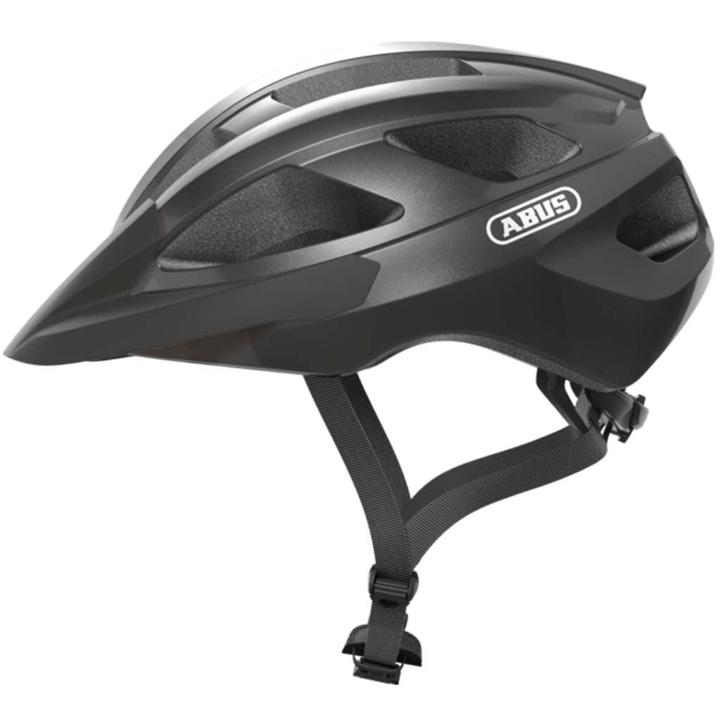 Abus Macator Road Cycling Helmet (Titan Shiny) | Cycling Gears Hub - Cycling Gears Hub