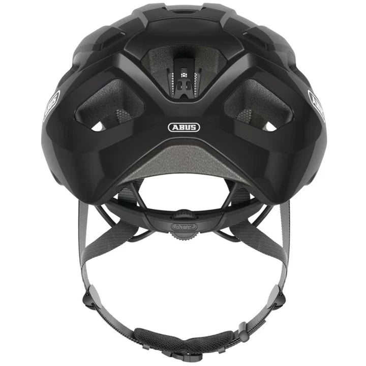 ABUS Macator Helmet – Velvet Black | Lightweight Road Cycling Helmet