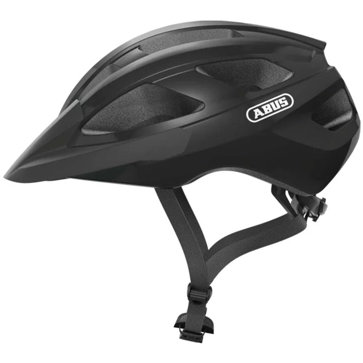 ABUS Macator Helmet – Velvet Black | Lightweight Road Cycling Helmet