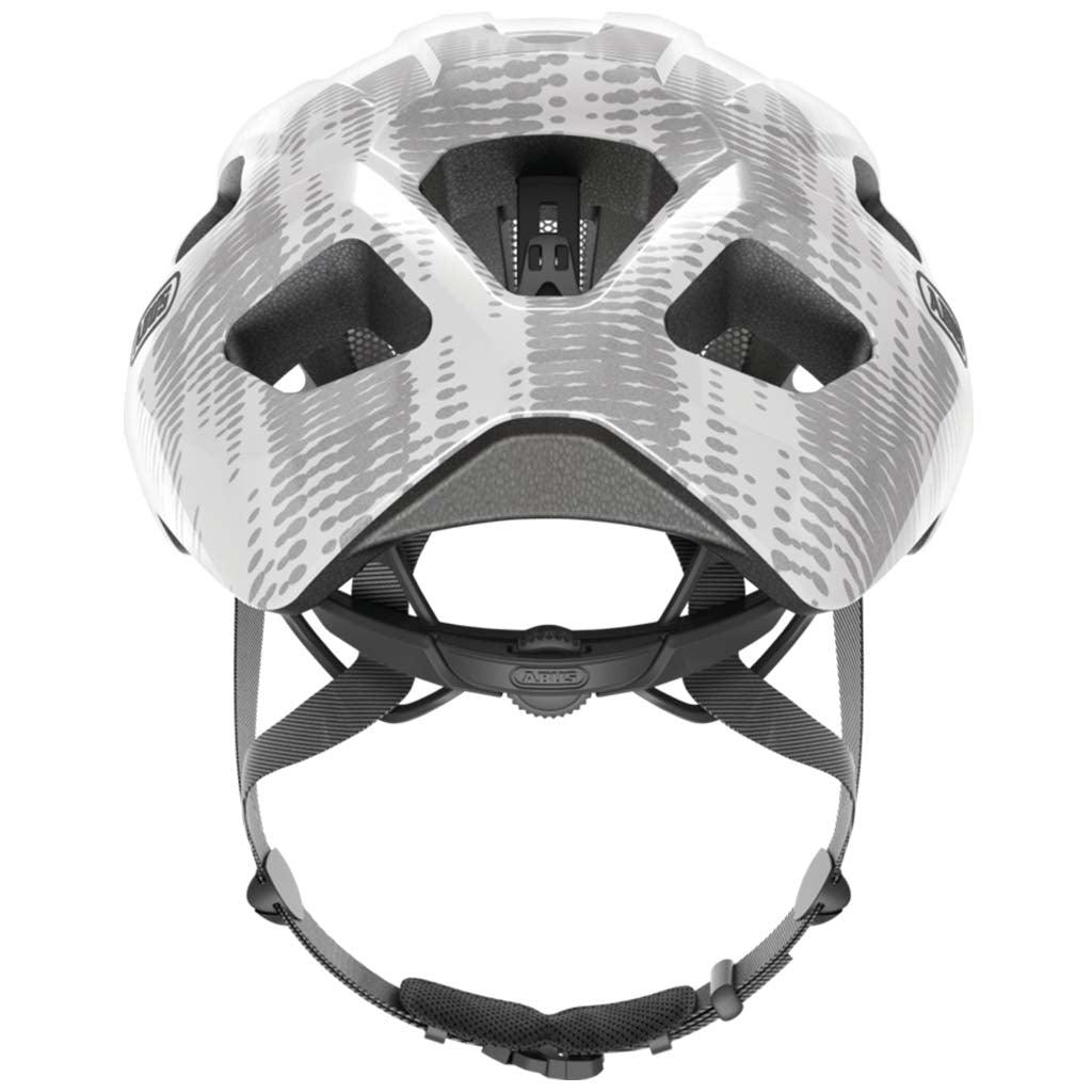 Abus Macator Road Cycling Helmet (White Silver) | Cycling Gears Hub