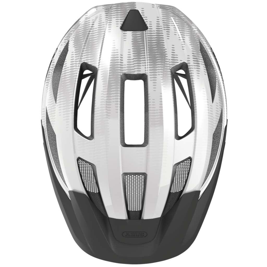 Abus Macator Road Cycling Helmet (White Silver) | Cycling Gears Hub
