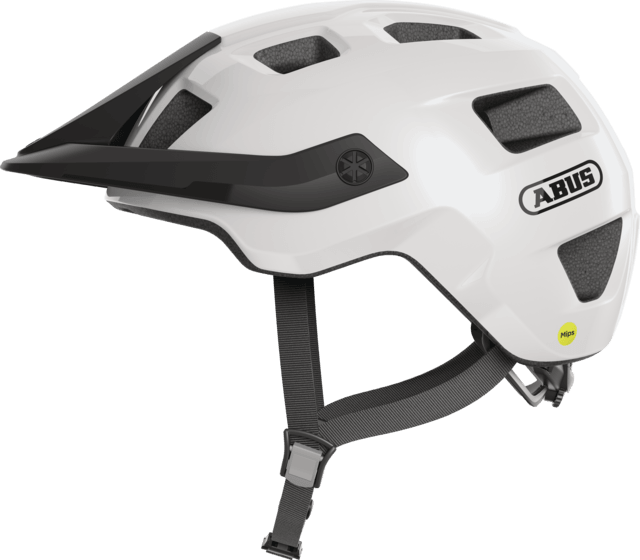Abus Motrip MIPS MTB Cycling Helmet (Shiny White) | Cycling Gears Hub