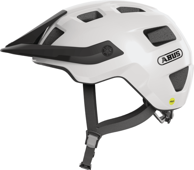 Abus Motrip MIPS MTB Cycling Helmet (Shiny White) | Cycling Gears Hub - Cycling Gears Hub