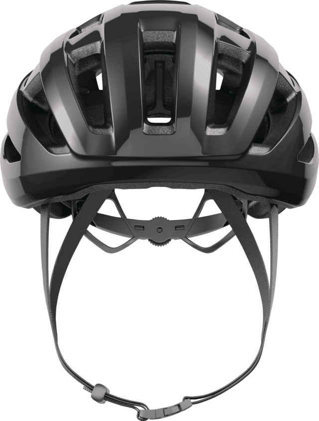 Abus Powerdome Road Cycling Helmet (Shiny Black) | Cycling Gears Hub