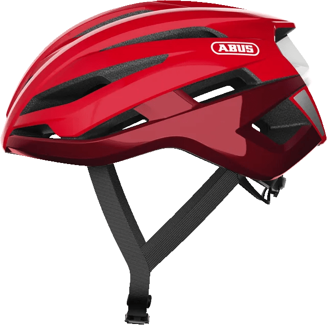 Abus Stormchaser Road Cycling Helmet (Blaze Red) | Cycling Gears Hub - Cycling Gears Hub