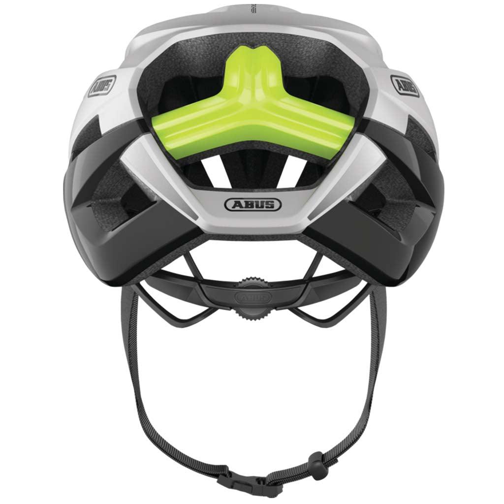Abus Stormchaser Road Cycling Helmet (Gleam Silver) | Cycling Gears Hub