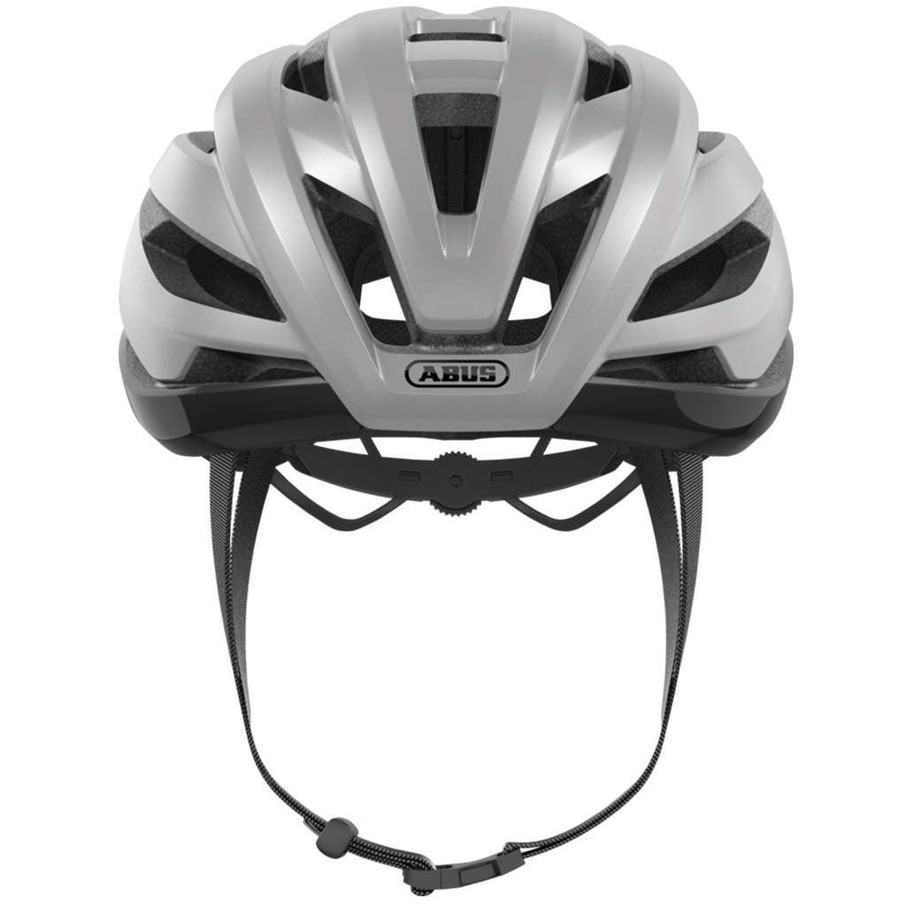 Abus Stormchaser Road Cycling Helmet (Gleam Silver) | Cycling Gears Hub