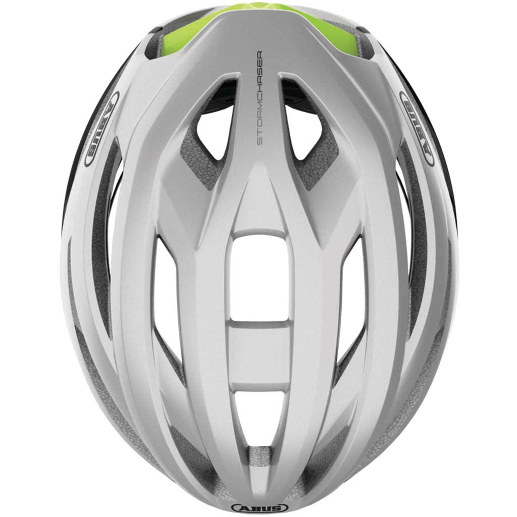 Abus Stormchaser Road Cycling Helmet (Gleam Silver) | Cycling Gears Hub