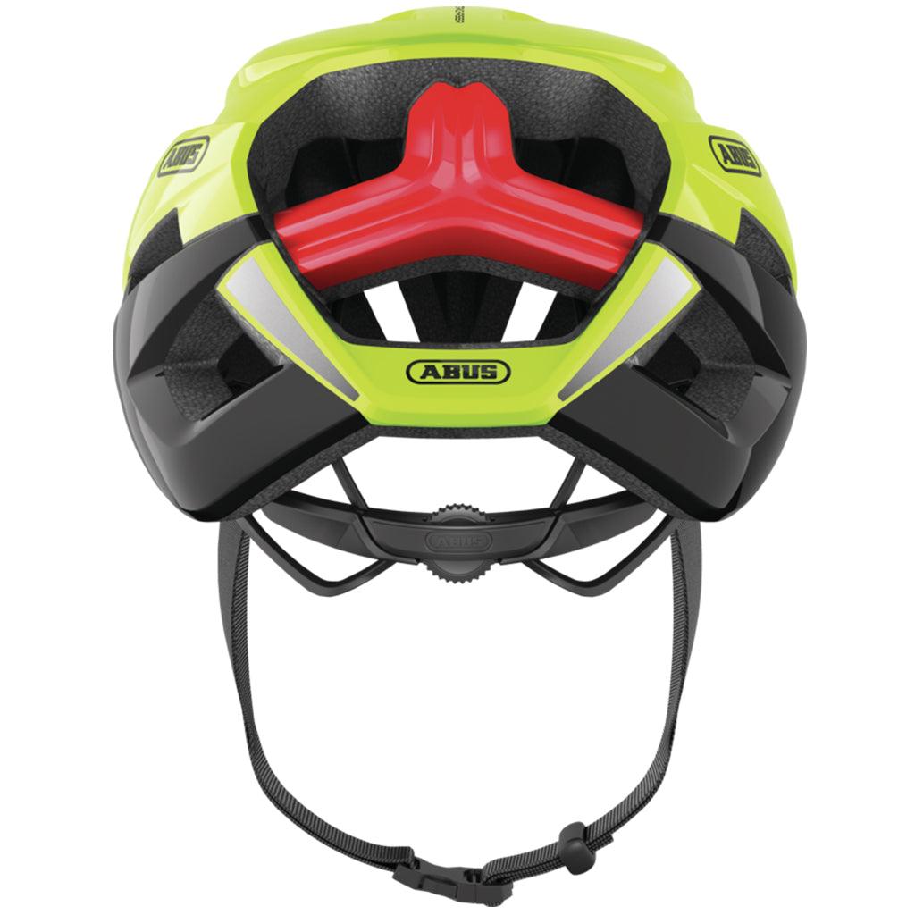 Abus Stormchaser Road Cycling Helmet (Neon Yellow) | Cycling Gears Hub