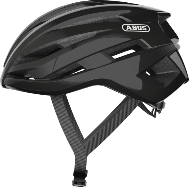Abus Stormchaser Road Cycling Helmet (Shiny Black) | Cycling Gears Hub