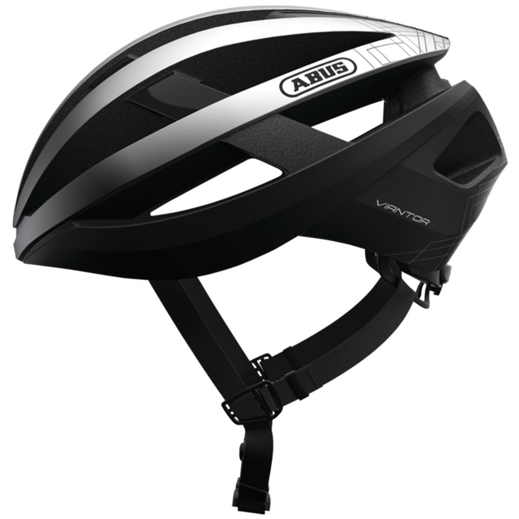 Abus Viantor Road Cycling Helmet (Gleam Silver) | Cycling Gears Hub