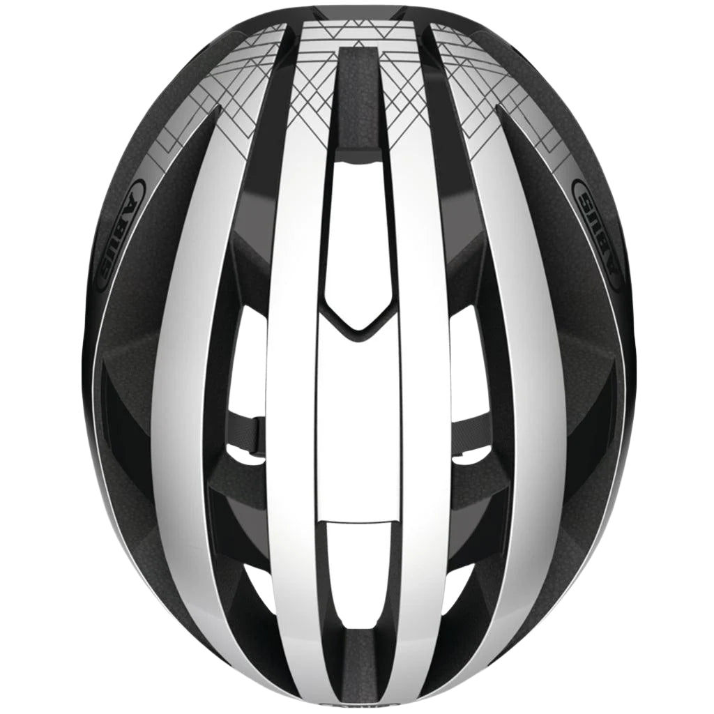 Abus Viantor Road Cycling Helmet (Gleam Silver) | Cycling Gears Hub