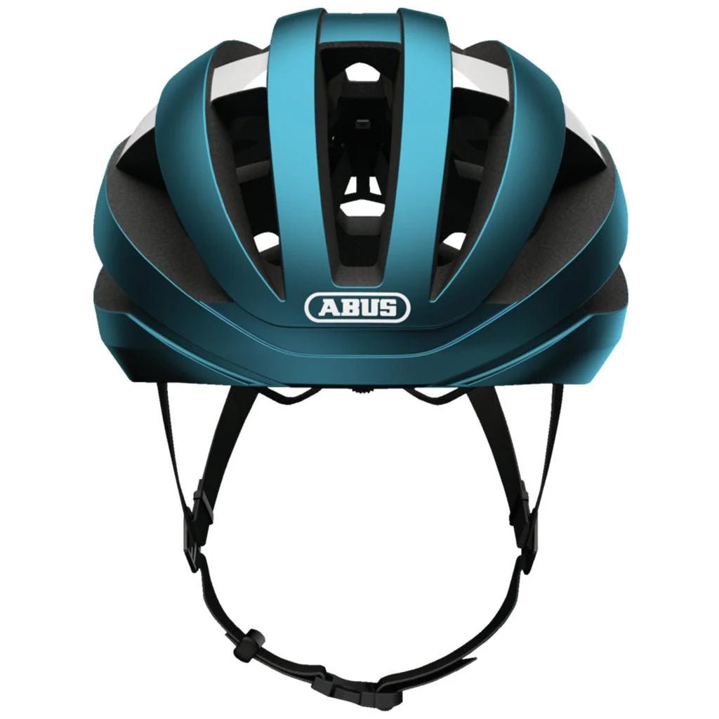 Abus Viantor Road Cycling Helmet – Steel Blue | Lightweight, Aerodynamic, Pro - Level Safety for Road Riders - Cycling Gears Hub