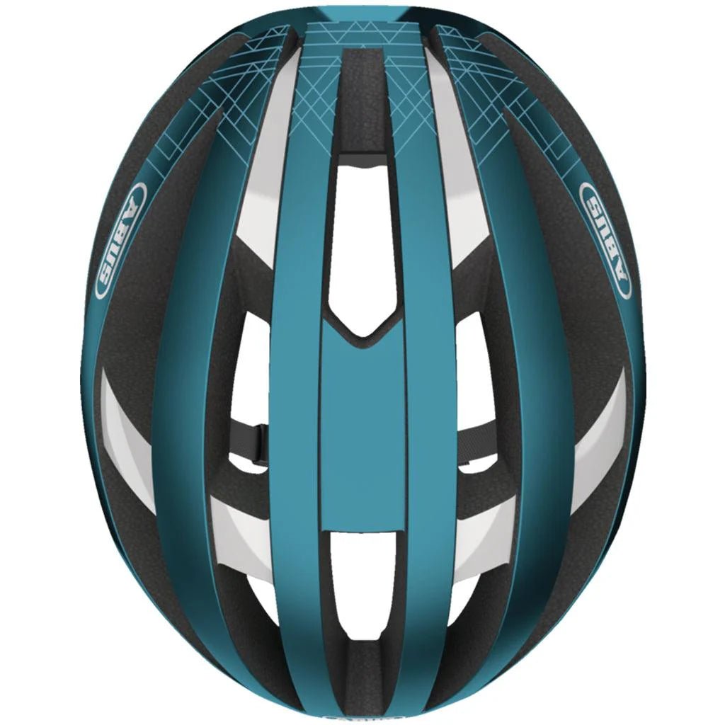 Abus Viantor Road Cycling Helmet – Steel Blue | Lightweight, Aerodynamic, Pro - Level Safety for Road Riders - Cycling Gears Hub