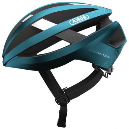 Abus Viantor Road Cycling Helmet – Steel Blue | Lightweight, Aerodynamic, Pro - Level Safety for Road Riders - Cycling Gears Hub