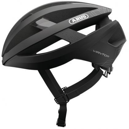 Abus Viantor Road Cycling Helmet (Velvet Black) | Cycling Gears Hub