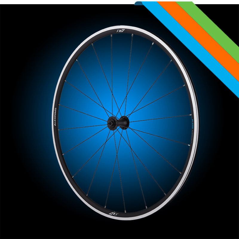 Alex Rims ALX210 Aluminium Tubeless Ready Rim Brake Wheel - Shimano/Sram (Black) | Cycling Gears Hub - Cycling Gears Hub
