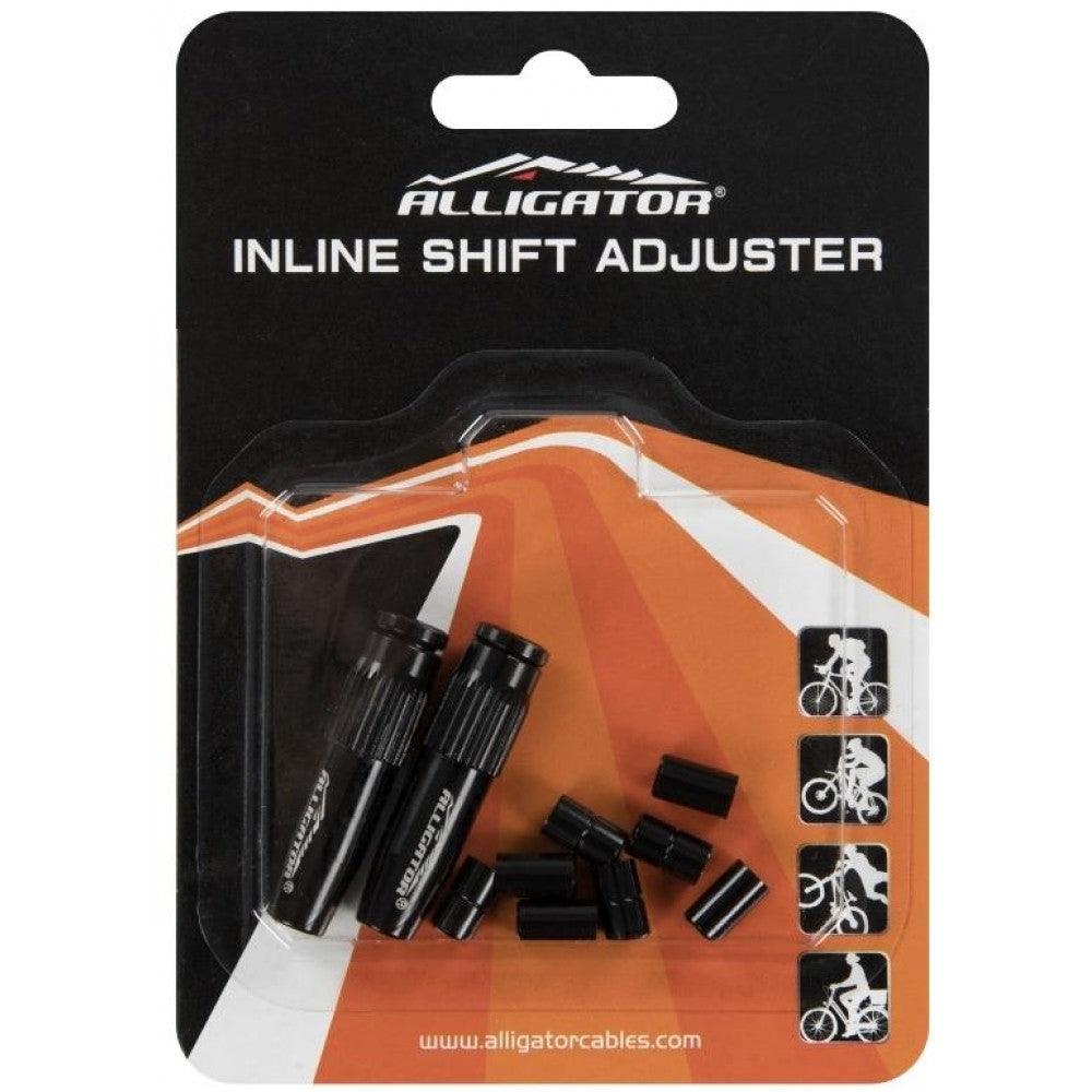 Alligator Gear Housing Bullet Inline Adjuster (Black) | Cycling Gears Hub - Cycling Gears Hub