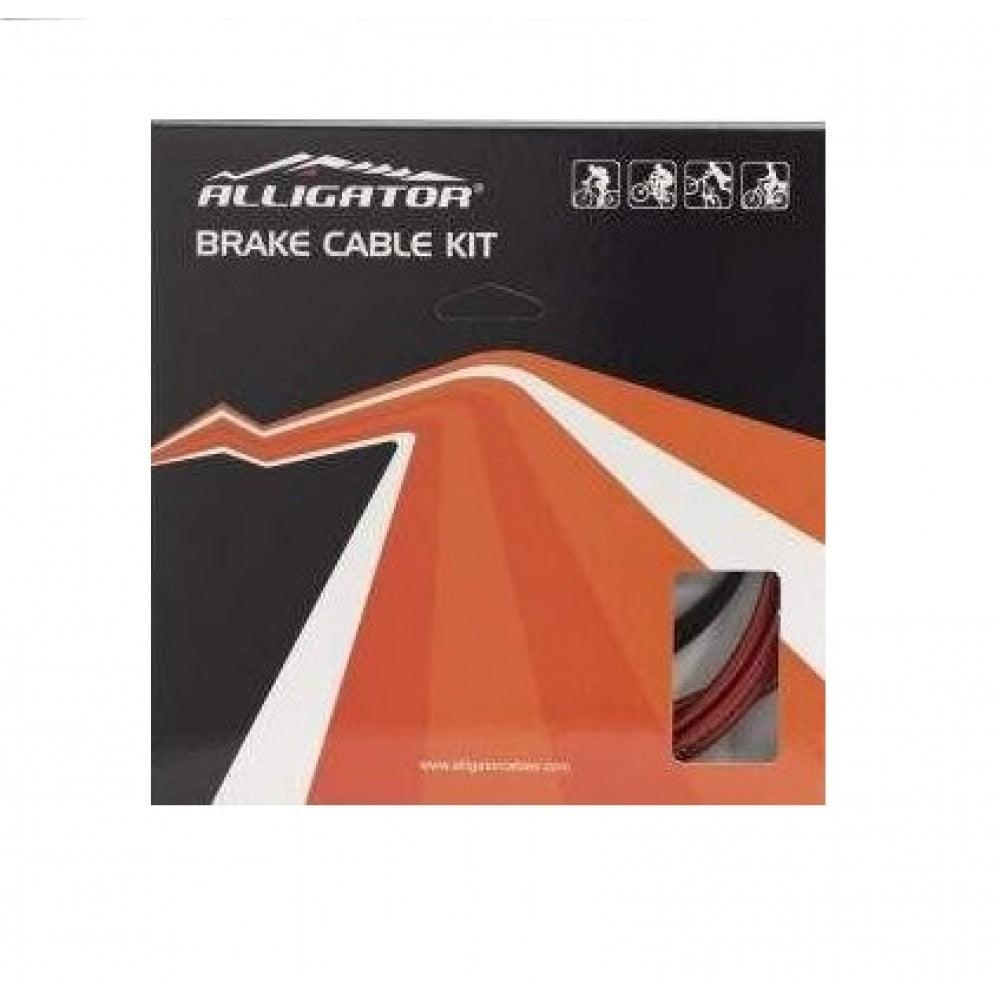 Alligator Silver Star Campgnolo Brake Cable Kit For Road (Black) | Cycling Gears Hub - Cycling Gears Hub