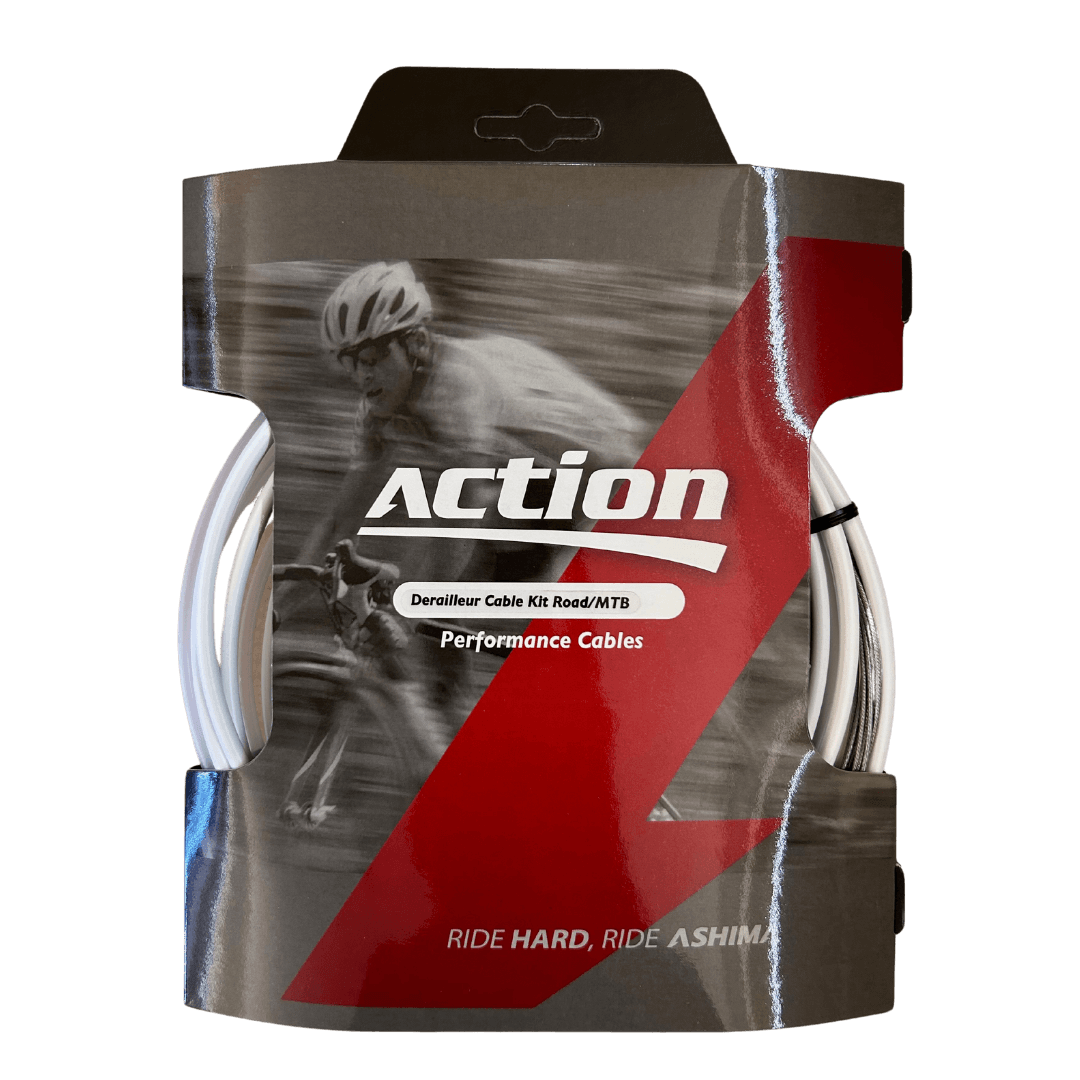 Ashima Gear Outer Casing Kit (White) | Cycling Gears Hub - Cycling Gears Hub