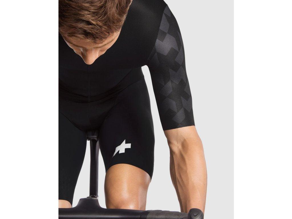 Assos Equipe RS Le Houdini S9 Targa Mens Cycling Roadsuit (Black) | Cycling Gears Hub