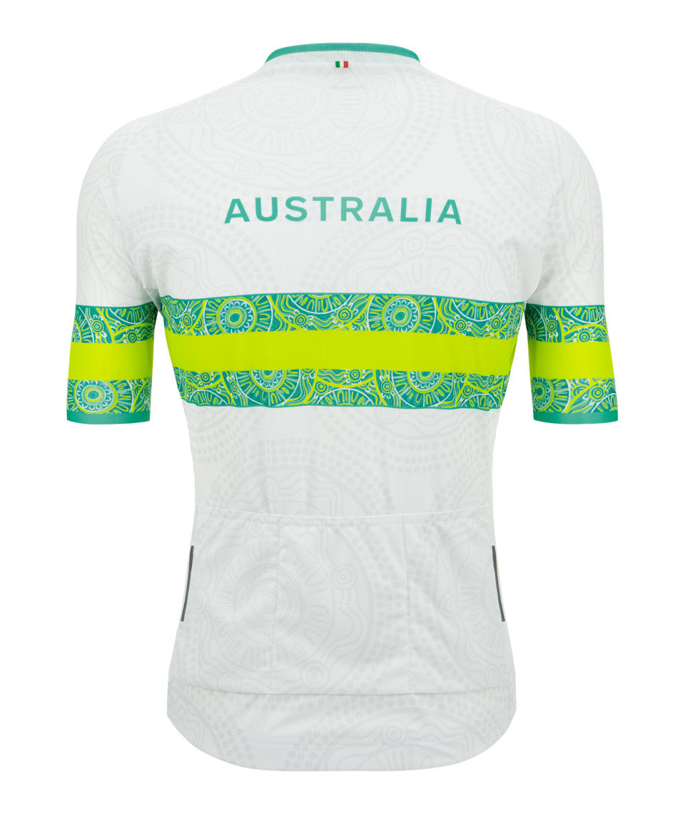 Santini Australian National Team Men's Cycling Jersey (Print) | Cycling Gears Hub