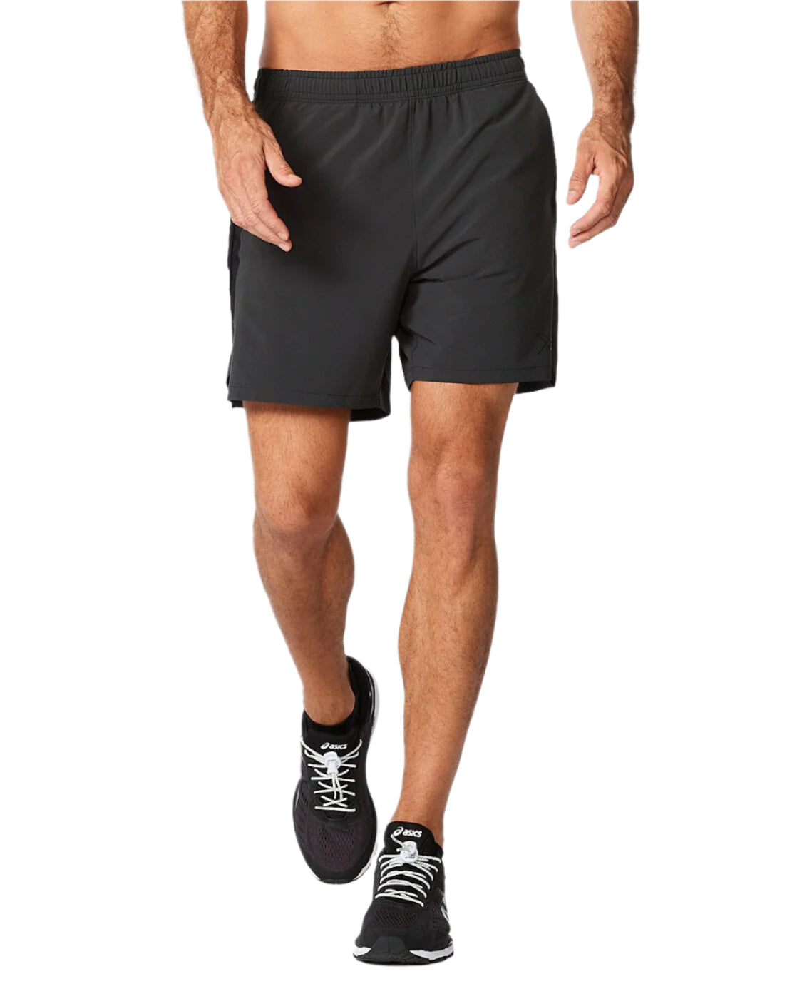 2XU MR6668B Motion 6 Inch Men's Running Shorts (Black/Black) | Cycling Gears Hub