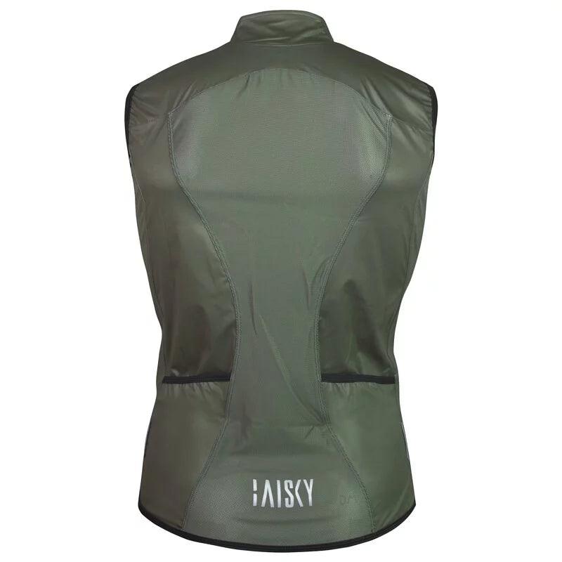 Baisky Double zipper Men Wind Vest (Army Green) | Cycling Gears Hub